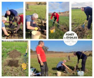 Lire la suite à propos de l’article Première plantation d’automne dans la Forêt des Étoiles à Chenay