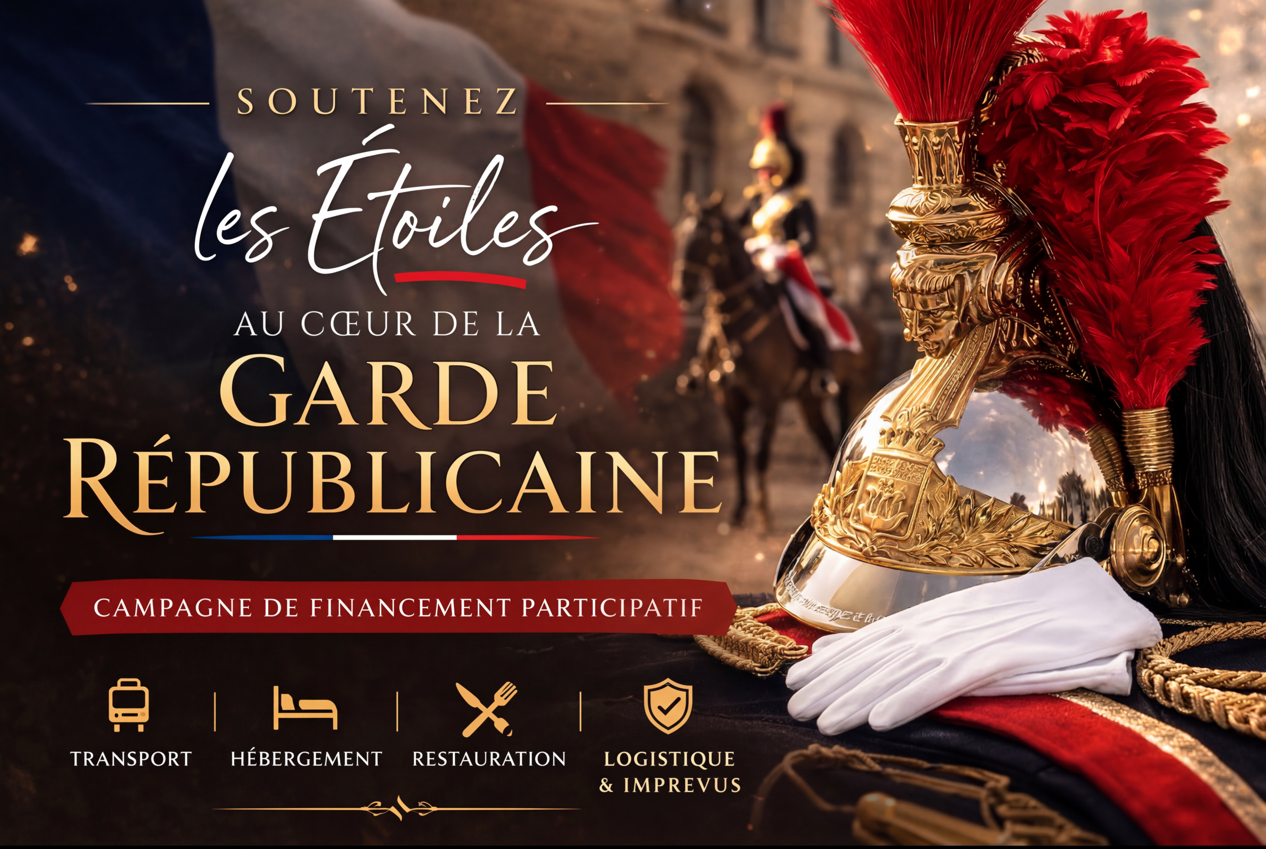 You are currently viewing Campagne des Étoiles à la Garde Républicaine : objectif 3 000 €